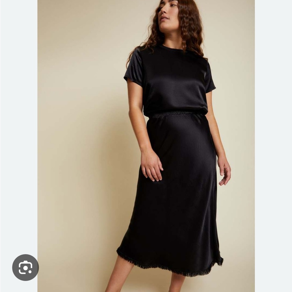 Nation LTD Mabel Satin Midi Skirt